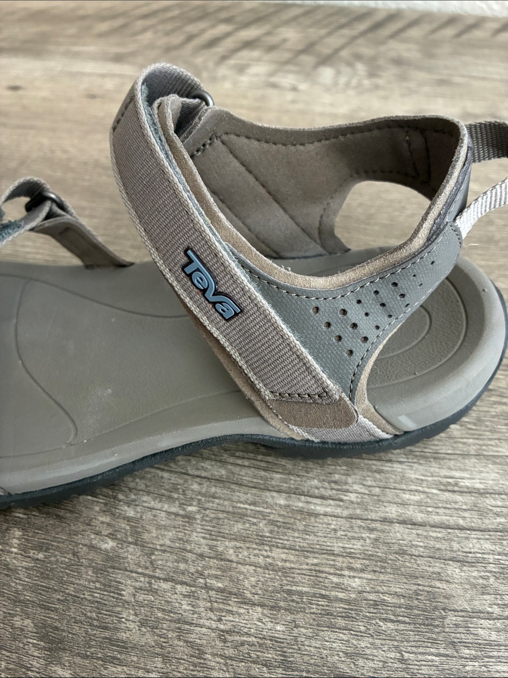 Teva Taupe Outdoor Strappy Sandals - Picture 5 of 15